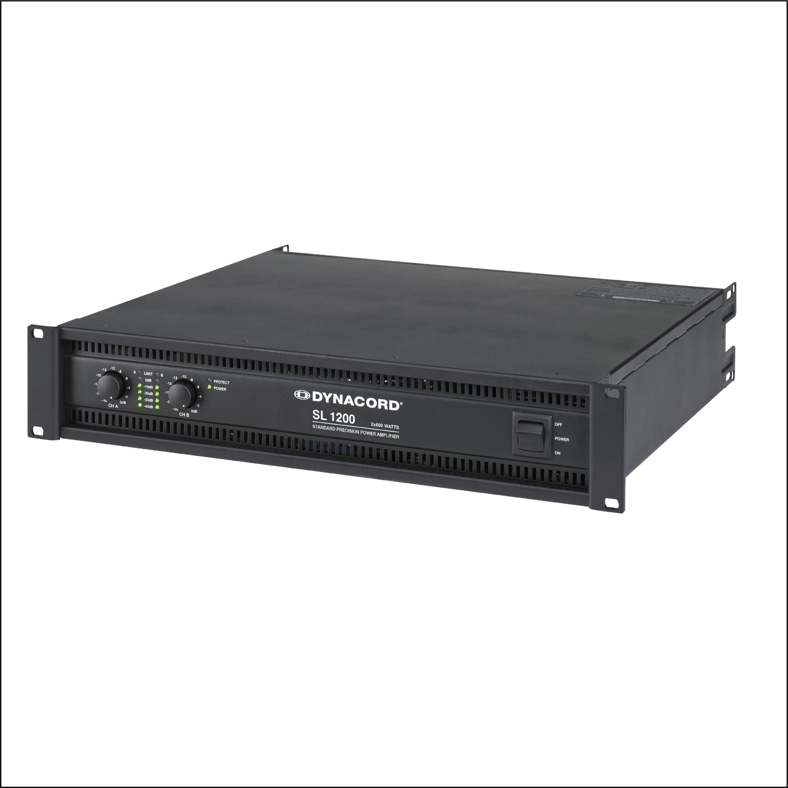 Dynacord SL 1200 2 x 600 w Power Amplifier - Image 2