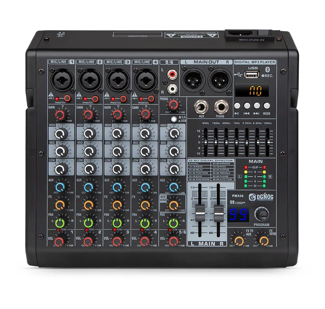 PMX06 Professional Audio Mixer