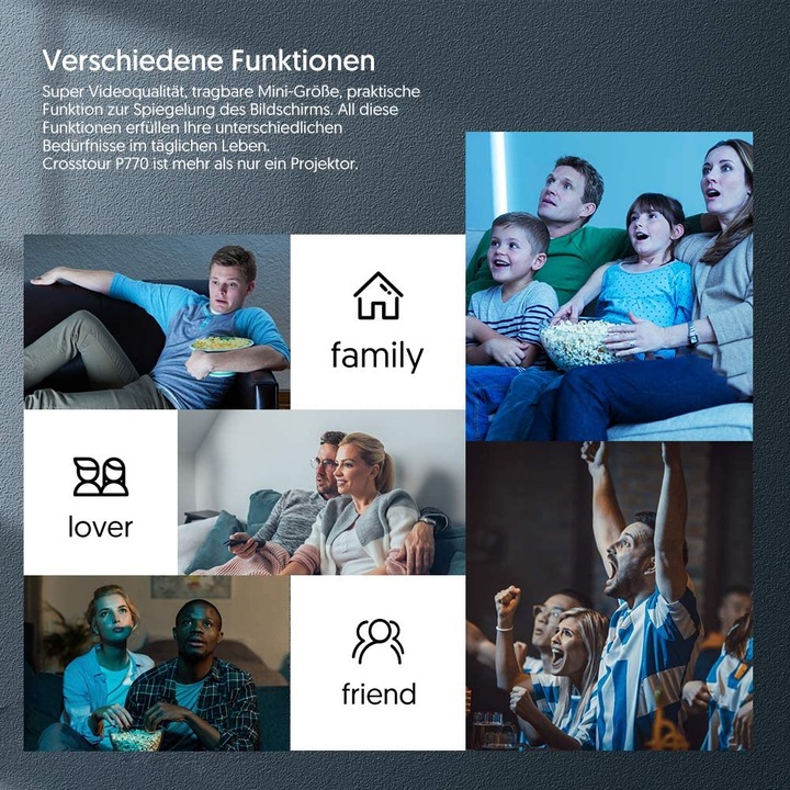 Crosstour P770 Mini Projector - Image 4