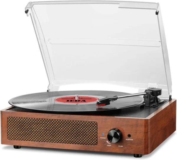 Vinyl Turntable Vintage (Wood)