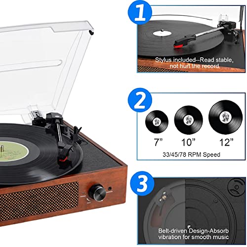 Vinyl Turntable Vintage (Wood) - Image 4