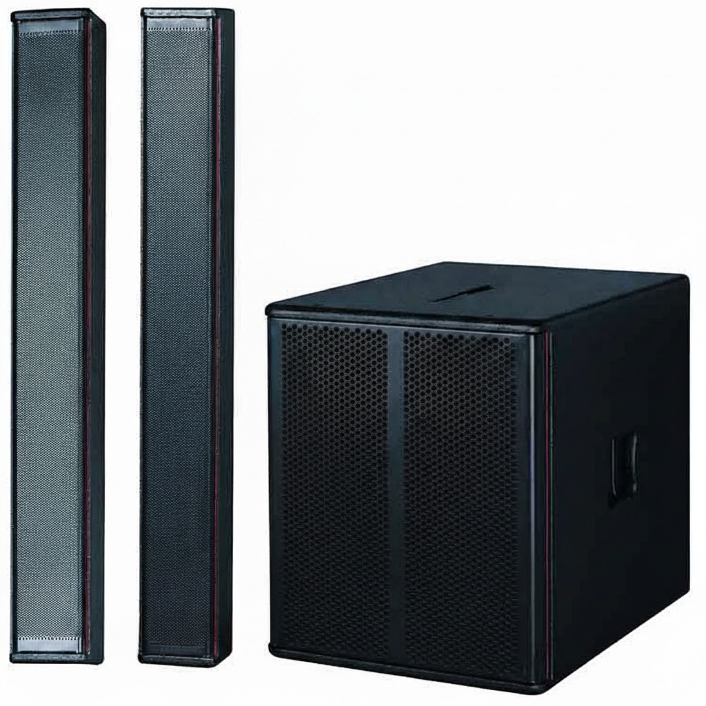 Protech Sound Active Subwoofer with Sound Bar Tower