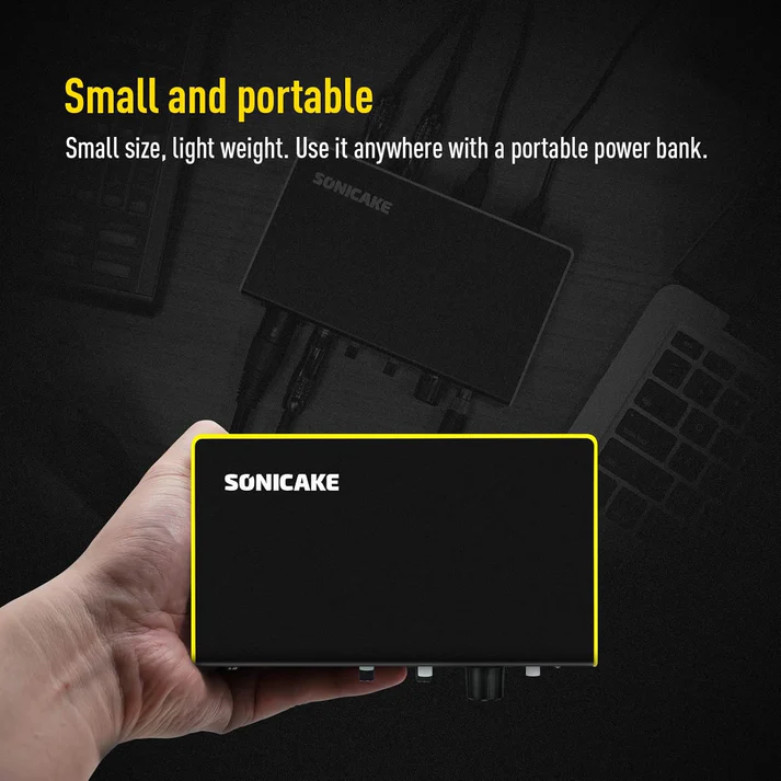 SONICAKE Sonic Cube USB Audio Interface with 48V Phantom Power - Image 3