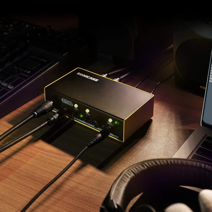 SONICAKE Sonic Cube USB Audio Interface with 48V Phantom Power - Image 2