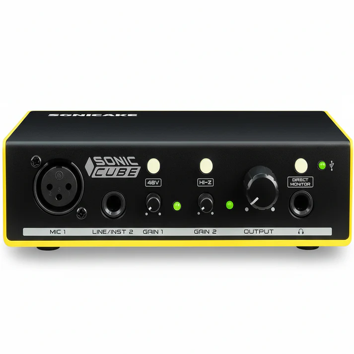 SONICAKE Sonic Cube USB Audio Interface with 48V Phantom Power
